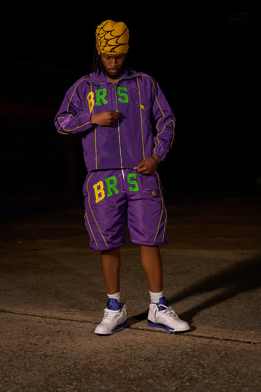 BRISC. Purple Mardi Gras Set